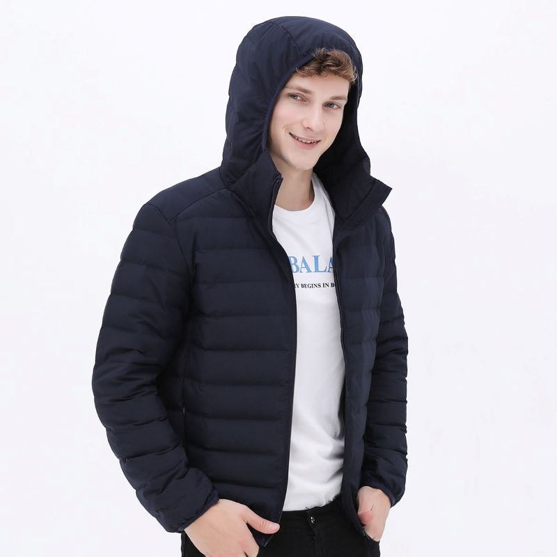 Cross Border Herbst- und Winter-Herren-Leichtbau-Daunenjacke, nahtlos, einteilig genäht, warm, weiß, mit Entendaunen, Oversized-Schnitt, figurbetont_voghion.com