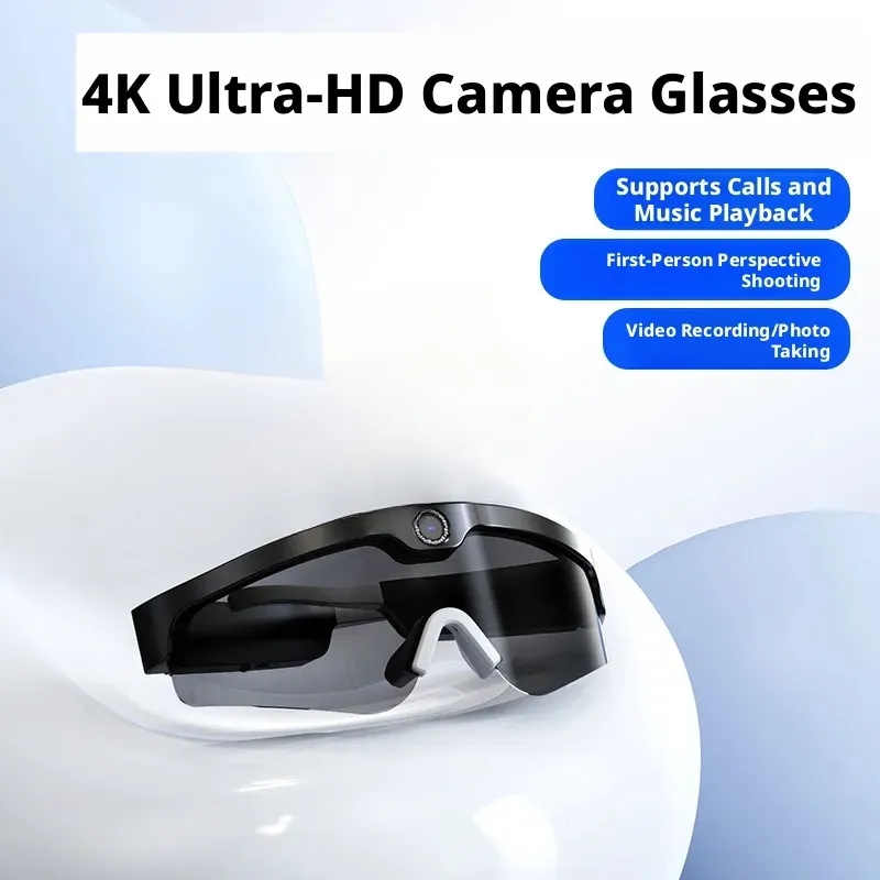 Translate AI Glasses, Intelligent Camera, Bluetooth Card Insertion, Photo Taking, Video Recording, Cycling Camera_voghion.com
