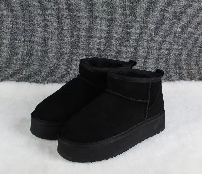 Designer Fluffy Sneeuwlaarzen Mini Dames Heren Winter Australië Tasman Platform U G Laars Bont Pantoffel Enkel Wollen Schoenen Schapenvacht_voghion.com