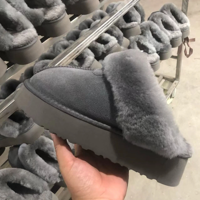 Winter Tazz Slippers Womens Tasman Snow Boots Classic Maroon Sand Mustard Seed Ultra Mini Platform Shoes Suede Wool Designer Men Fur Slides Size_voghion.com