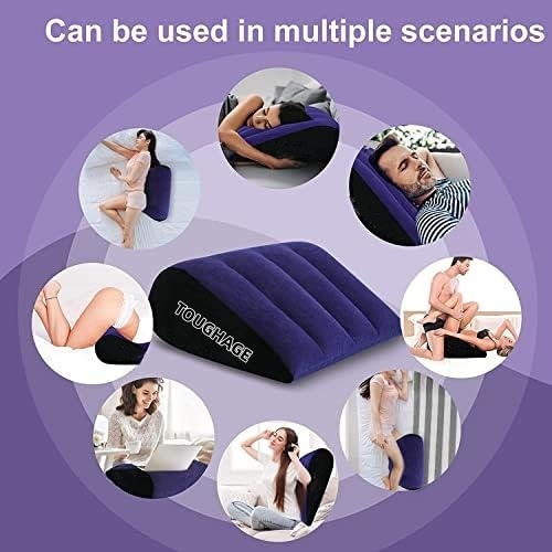 Sex Toys Adult Toys Pillow Position Cushion Triangle Inflatable Furniture Couples Toy Positioning For Deeper Position Support Pillow Men Women Couples_voghion.com