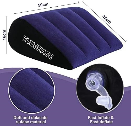Sex Toys Adult Toys Pillow Position Cushion Triangle Inflatable Furniture Couples Toy Positioning For Deeper Position Support Pillow Men Women Couples_voghion.com